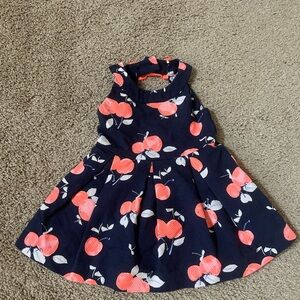 Janie and Jack Orange Pink Pleated Sundress